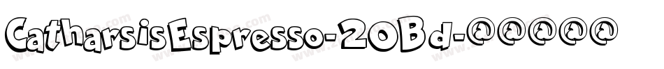 CatharsisEspresso-2OBd字体转换