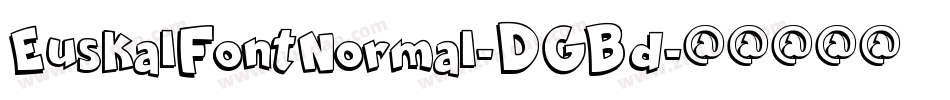 EuskalFontNormal-DGBd字体转换