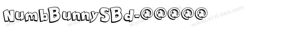 NumbBunnySBd字体转换