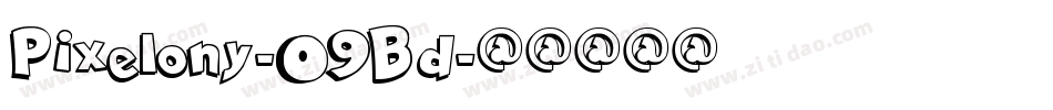 Pixelony-09Bd字体转换