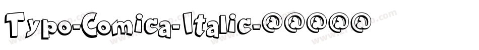 Typo-Comica-Italic字体转换