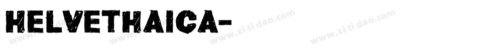 Helvethaica字体转换