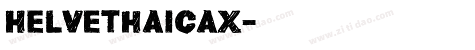 Helvethaicax字体转换