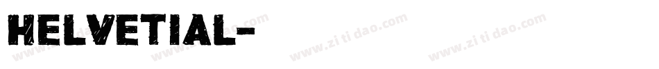 Helvetial字体转换