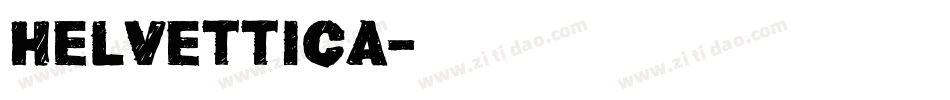 Helvettica字体转换
