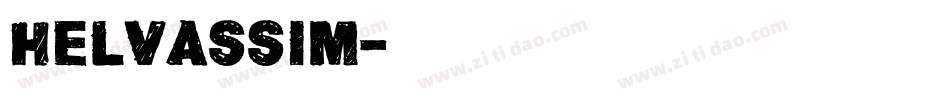 helvassim字体转换