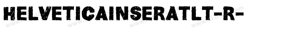 helveticainseratlt-r字体转换