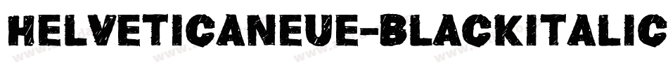 helveticaneue-blackitalic字体转换