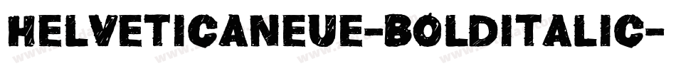 helveticaneue-bolditalic字体转换