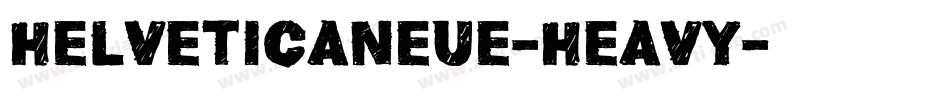helveticaneue-heavy字体转换