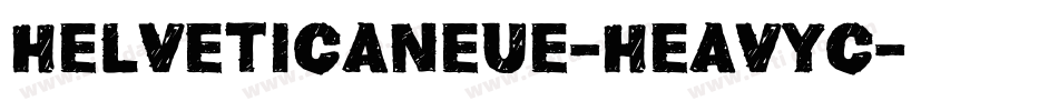helveticaneue-heavyc字体转换