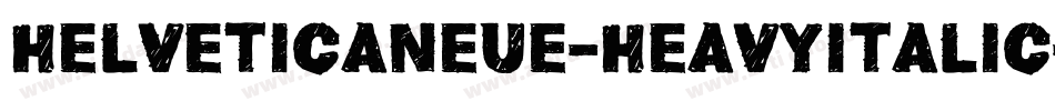 helveticaneue-heavyitalic字体转换