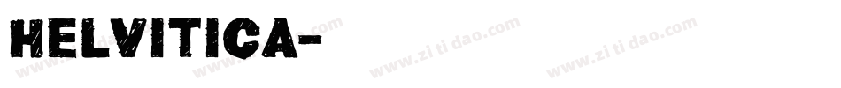 helvitica字体转换