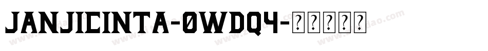 JanjiCinta-0Wdq4字体转换