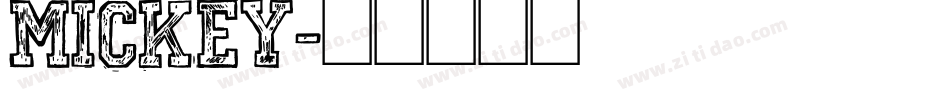 MICKEY字体转换