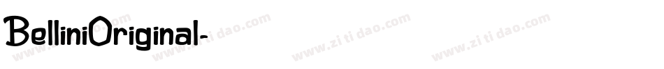 BelliniOriginal字体转换
