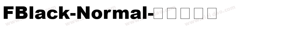 FBlack-Normal字体转换