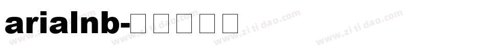 arialnb字体转换