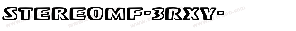 StereoMf-3Rxy字体转换