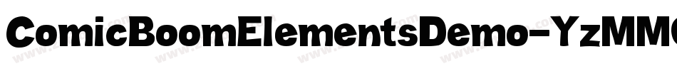 ComicBoomElementsDemo-YzMMO字体转换