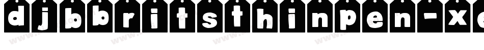 DjbBritsThinPen-Xe4K字体转换