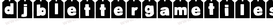 DjbLetterGameTiles-8w7B字体转换