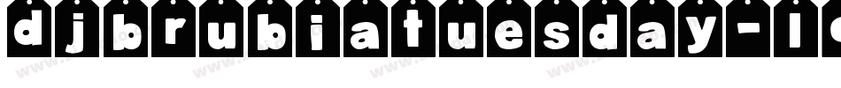 DjbRubiaTuesday-lOLe字体转换