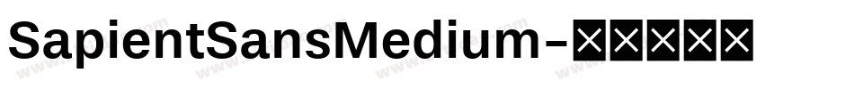 SapientSansMedium字体转换