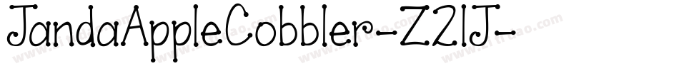 JandaAppleCobbler-Z2lJ字体转换