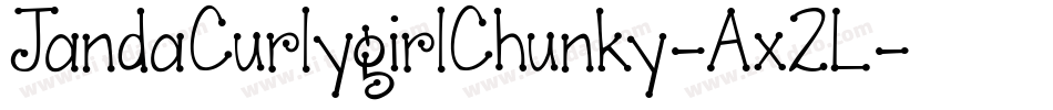 JandaCurlygirlChunky-Ax2L字体转换
