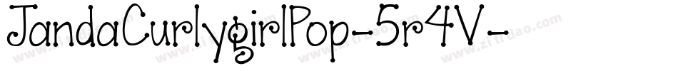 JandaCurlygirlPop-5r4V字体转换