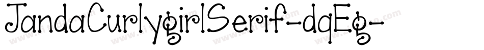 JandaCurlygirlSerif-dqEg字体转换