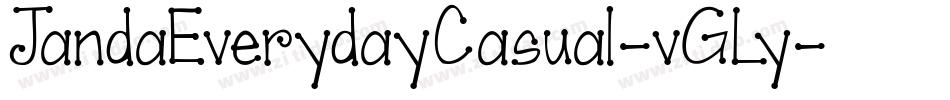 JandaEverydayCasual-vGLy字体转换