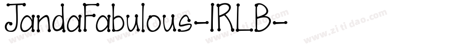 JandaFabulous-1RLB字体转换
