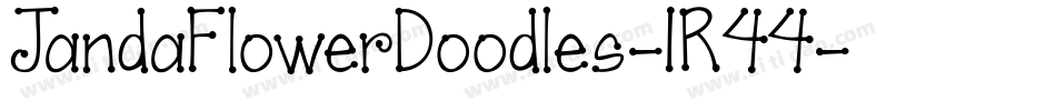 JandaFlowerDoodles-1R44字体转换