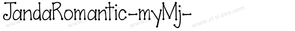 JandaRomantic-myMj字体转换