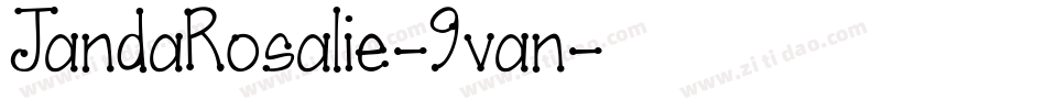 JandaRosalie-9van字体转换 JandaRosalie-9van字体转换