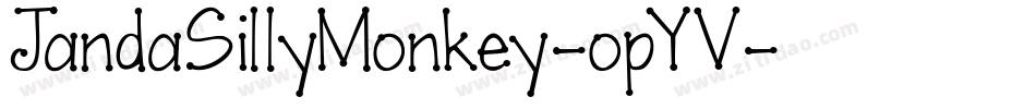 JandaSillyMonkey-opYV字体转换