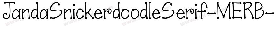 JandaSnickerdoodleSerif-MERB字体转换