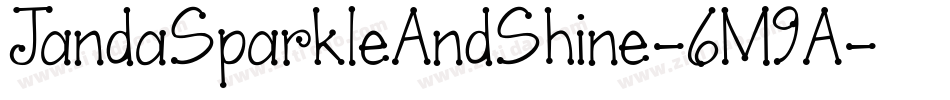 JandaSparkleAndShine-6M9A字体转换