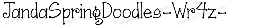 JandaSpringDoodles-Wr4z字体转换