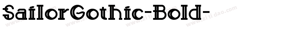 SailorGothic-Bold字体转换