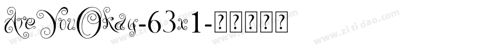 AreYouOkay-63x1字体转换