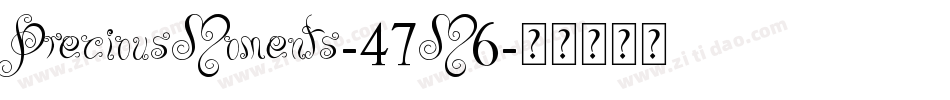 PreciousMoments-47M6字体转换