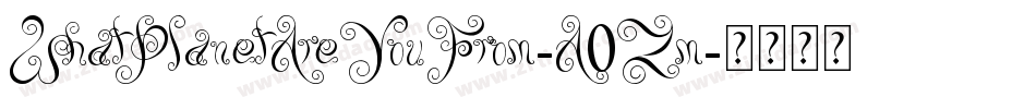 WhatPlanetAreYouFrom-A0Zm字体转换