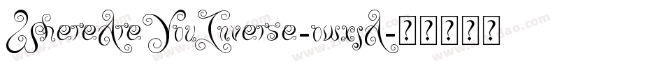 WhereAreYouInverse-owxjA字体转换