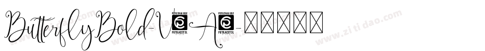 ButterflyBold-V1A0字体转换