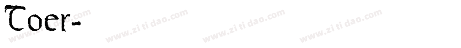Toer字体转换