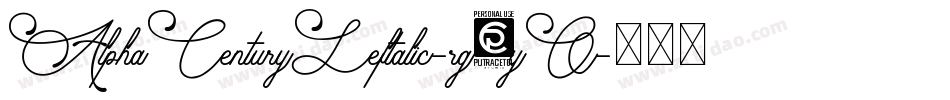 AlphaCenturyLeftalic-rg8yO字体转换