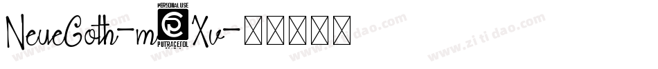 NeueGoth-m8Xv字体转换